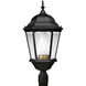 Welbourne 1 Light 26 inch Textured Black Outdoor Post Lantern
