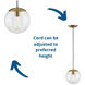 Atwell 1 Light 10 inch Brushed Bronze Pendant Ceiling Light, Medium