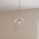 Ilia 1 Light 8 inch Brushed Nickel Pendant Ceiling Light