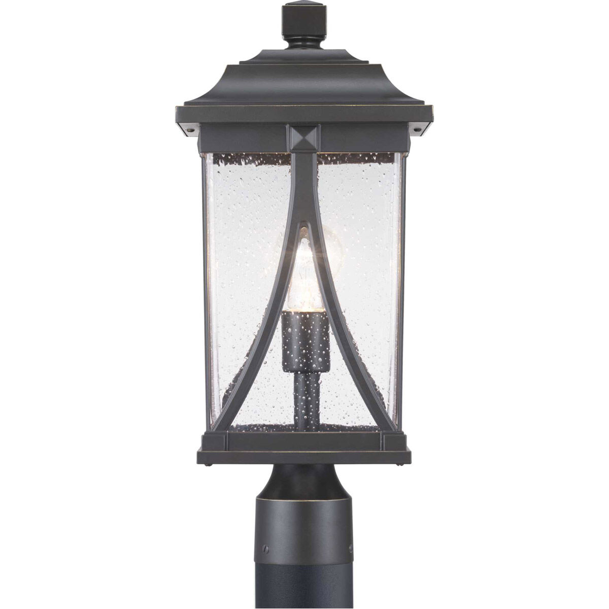 Abbott 1 Light 19 inch Antique Bronze Outdoor Post Lantern