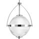 Ellyson 1 Light 18.38 inch Polished Chrome Pendant Ceiling Light, Design Series