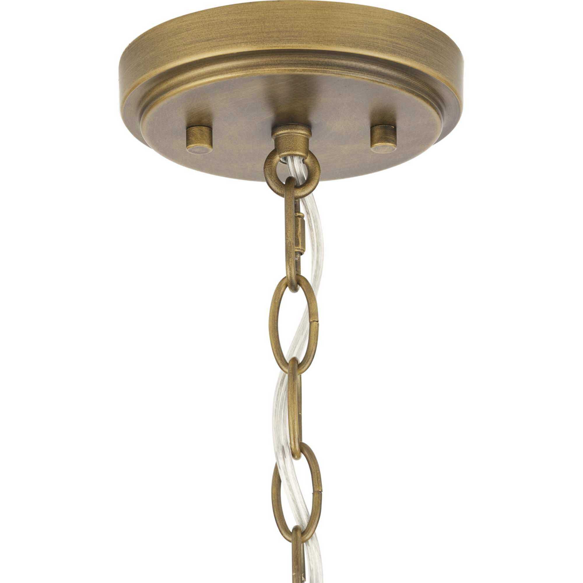 Burgess 5 Light 15.5 inch Aged Bronze Foyer Light Ceiling Light, Design Series