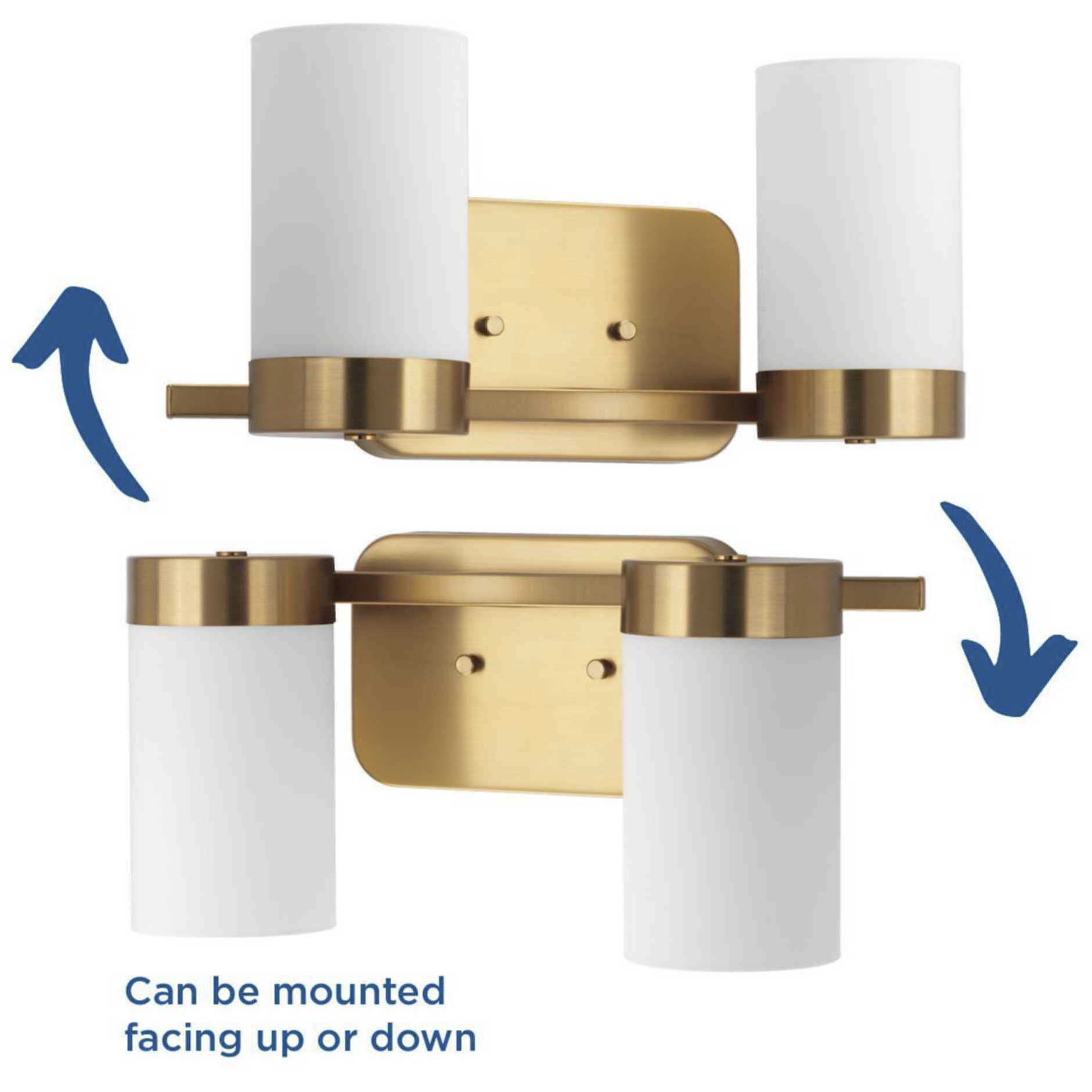 Elevate 2 Light 15 inch Brushed Bronze Bath Vanity Wall Light, Design Series