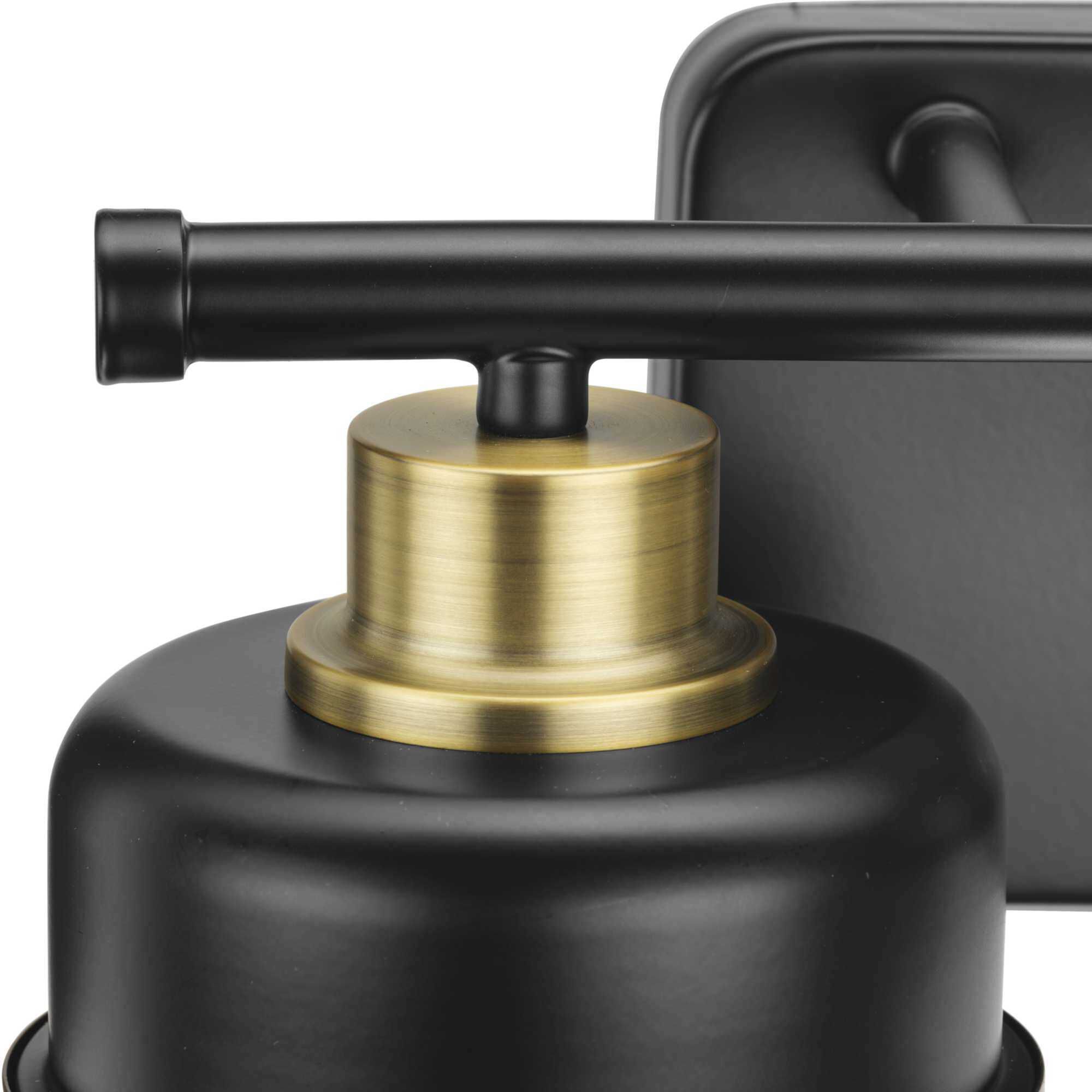 Beckner 2 Light 14.62 inch Matte Black Bath Light Wall Light