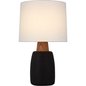 Barbara Barry Aida 28.5 inch 15 watt Porous Black and Natural Oak Table Lamp Portable Light, Large