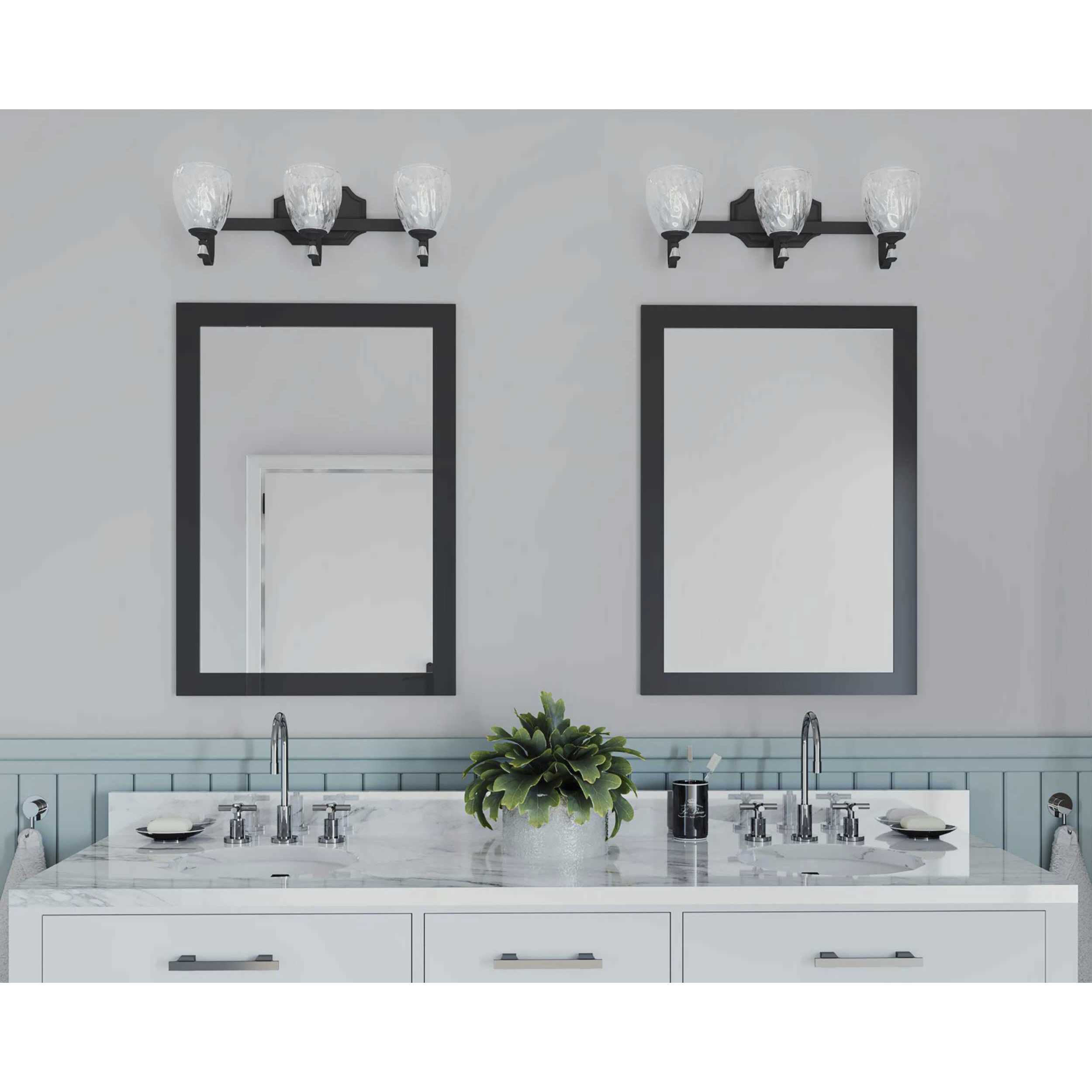 Anjoux 3 Light 23 inch Antique Bronze Bath Vanity Wall Light