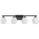 Copeland 4 Light 33 inch Matte Black Vanity Light Wall Light