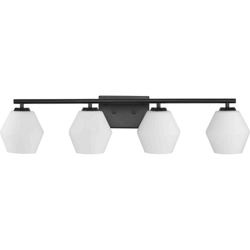 Copeland 4 Light 33 inch Matte Black Vanity Light Wall Light