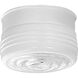 White Glass 1 Light 5 inch White Close-to-Ceiling Ceiling Light