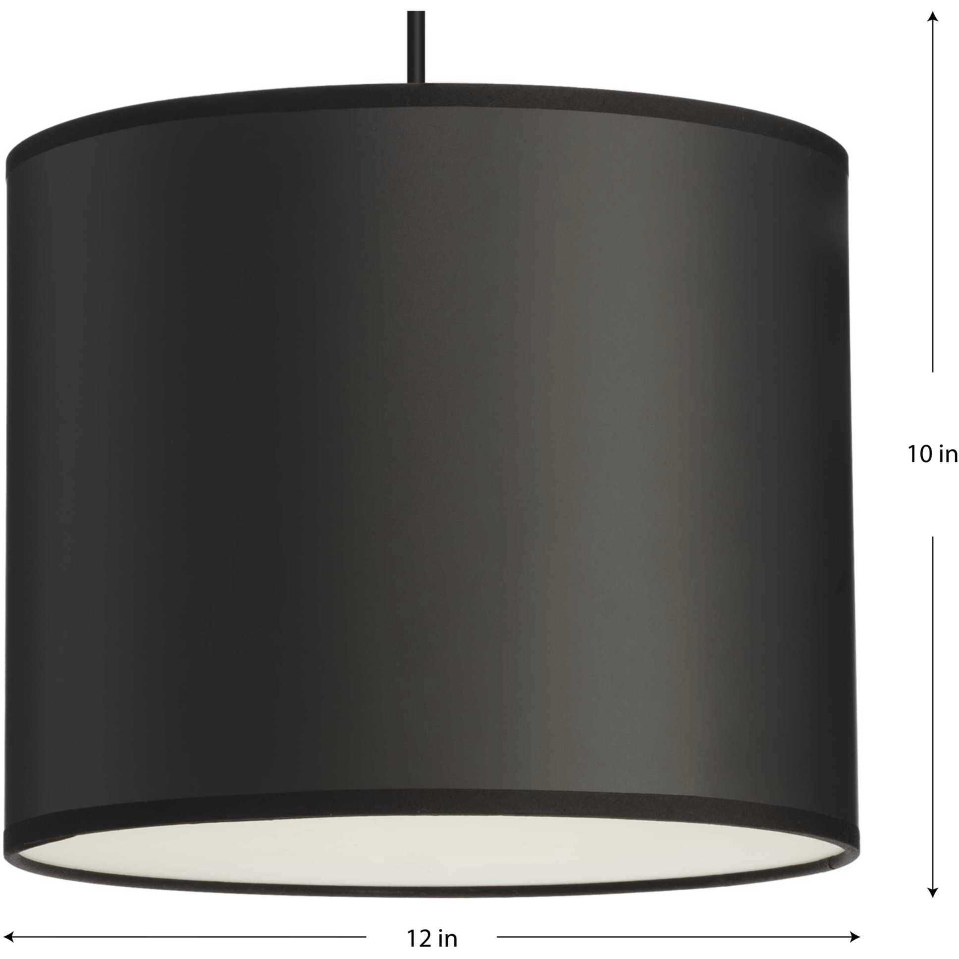 Markor 1 Light 12 inch Brushed Nickel/Matte Black/Vintage Brass Drum Pendant Ceiling Light