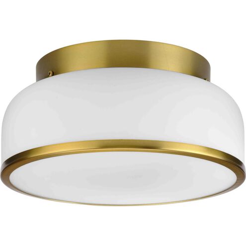Parkhurst 2 Light 11.25 inch Brushed Bronze Flush Mount Ceiling Light
