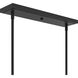 Rigsby 6 Light 43.75 inch Matte Black Linear Chandelier Ceiling Light