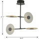 Spoke LED LED 25.5 inch Matte Black Chandelier Ceiling Light, Progress LED