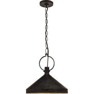 Suzanne Kasler Limoges 1 Light 16.5 inch Natural Rusted Iron Pendant Ceiling Light in Aged Iron, Large