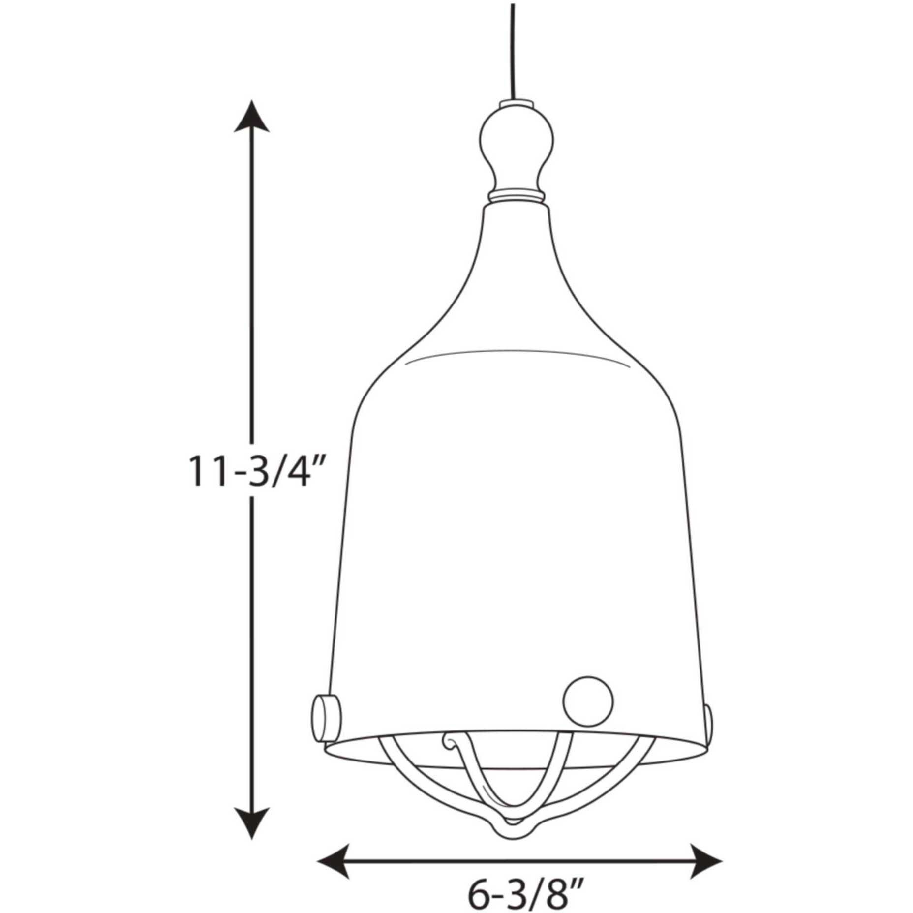 Era 1 Light 6 inch Matte Black Mini-Pendant Ceiling Light, Design Series