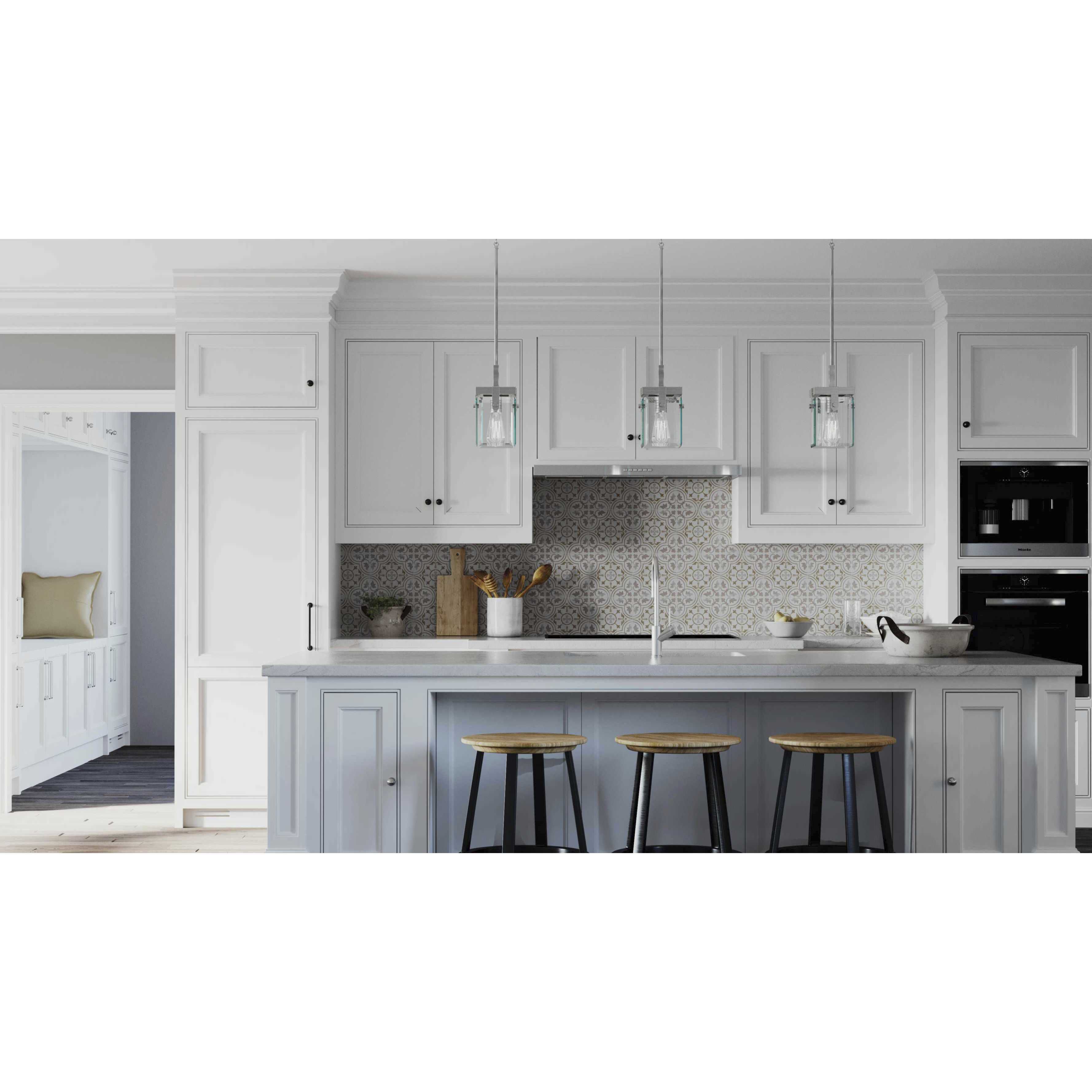 Glayse 1 Light 7 inch Brushed Nickel Mini-Pendant Ceiling Light, Design Series