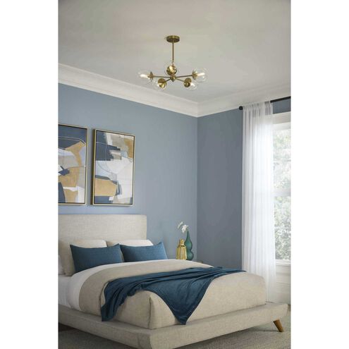 Atwell 5 Light 28 inch Brushed Bronze Chandelier Ceiling Light