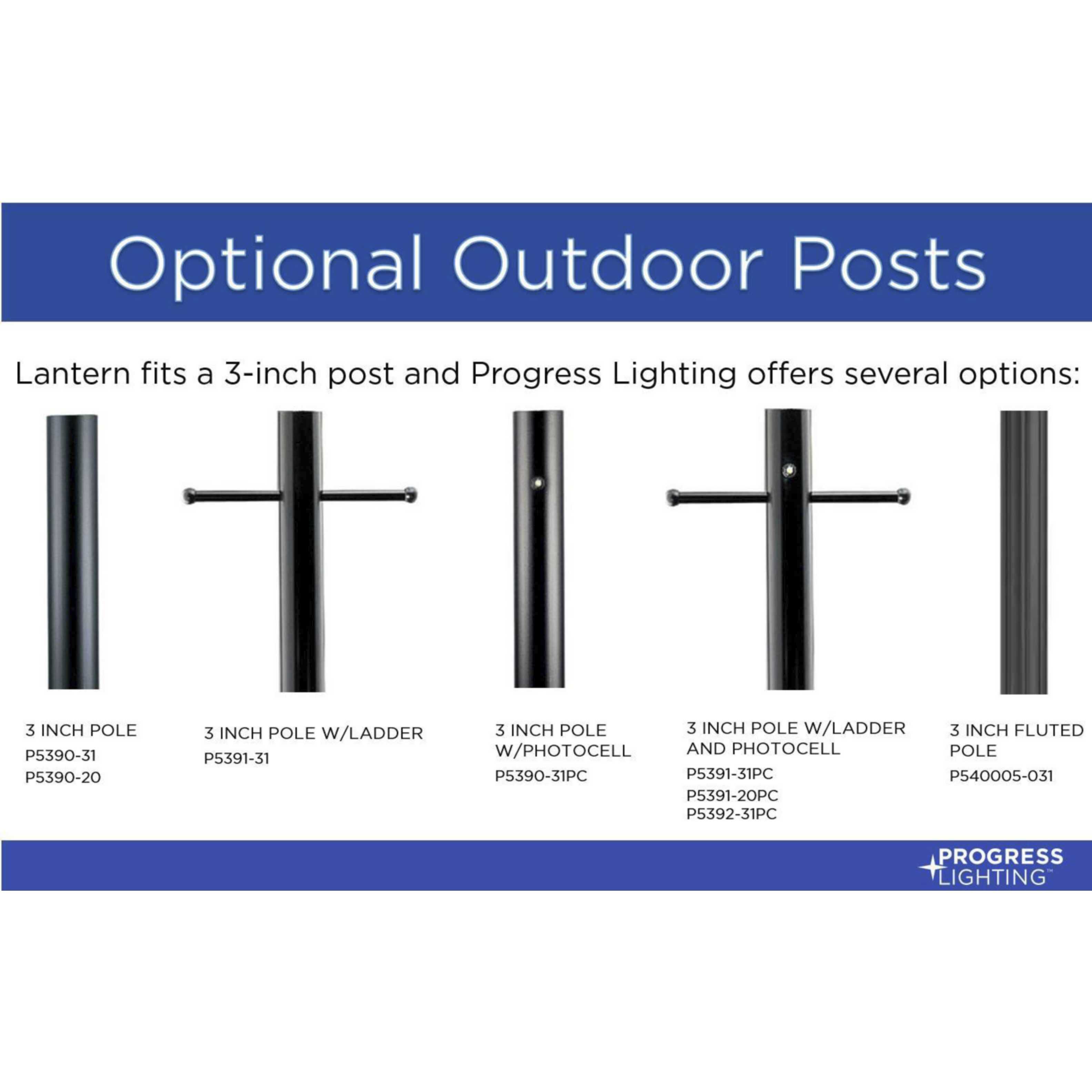 Ramsey 3 Light 20.87 inch Textured Black Outdoor Post Light