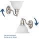 Madison 1 Light 7.63 inch Brushed Nickel Bath Vanity Wall Light