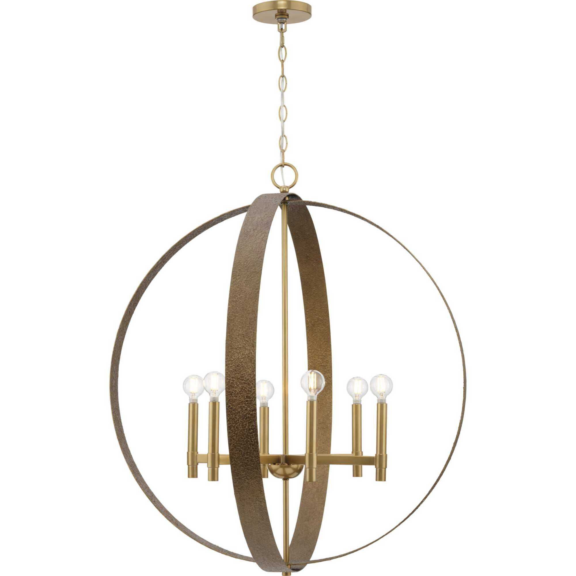 Allegheny 6 Light 32 inch Soft Gold Chandelier Ceiling Light, Design Series