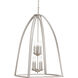 Tally 8 Light 20 inch Brushed Nickel Foyer Pendant Ceiling Light