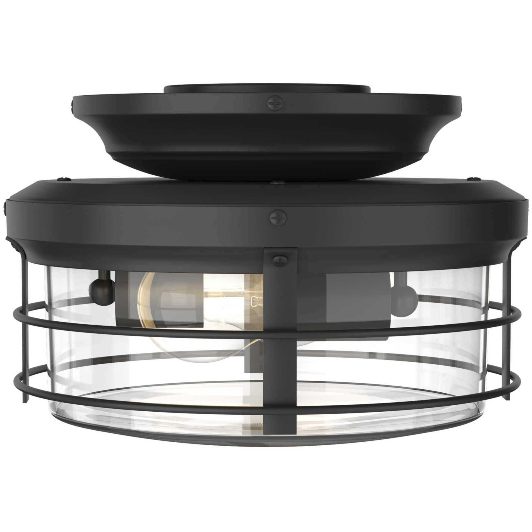 Springer II LED Matte Black Fan Light Kit