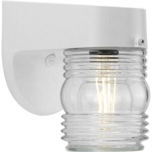 Polycarbonate Outdoor 1 Light 7 inch White Outdoor Wall Lantern
