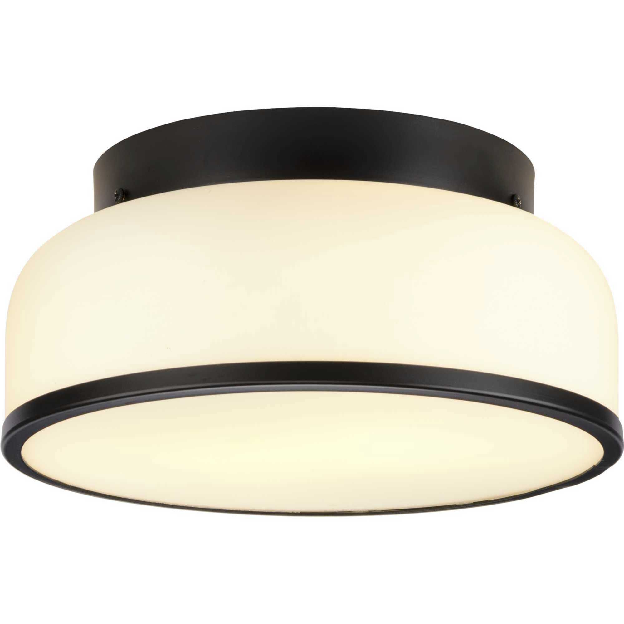 Parkhurst 2 Light 11.25 inch Matte Black Flush Mount Ceiling Light