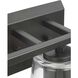 Vertex 3 Light 20.87 inch Matte Black Bath Light Wall Light