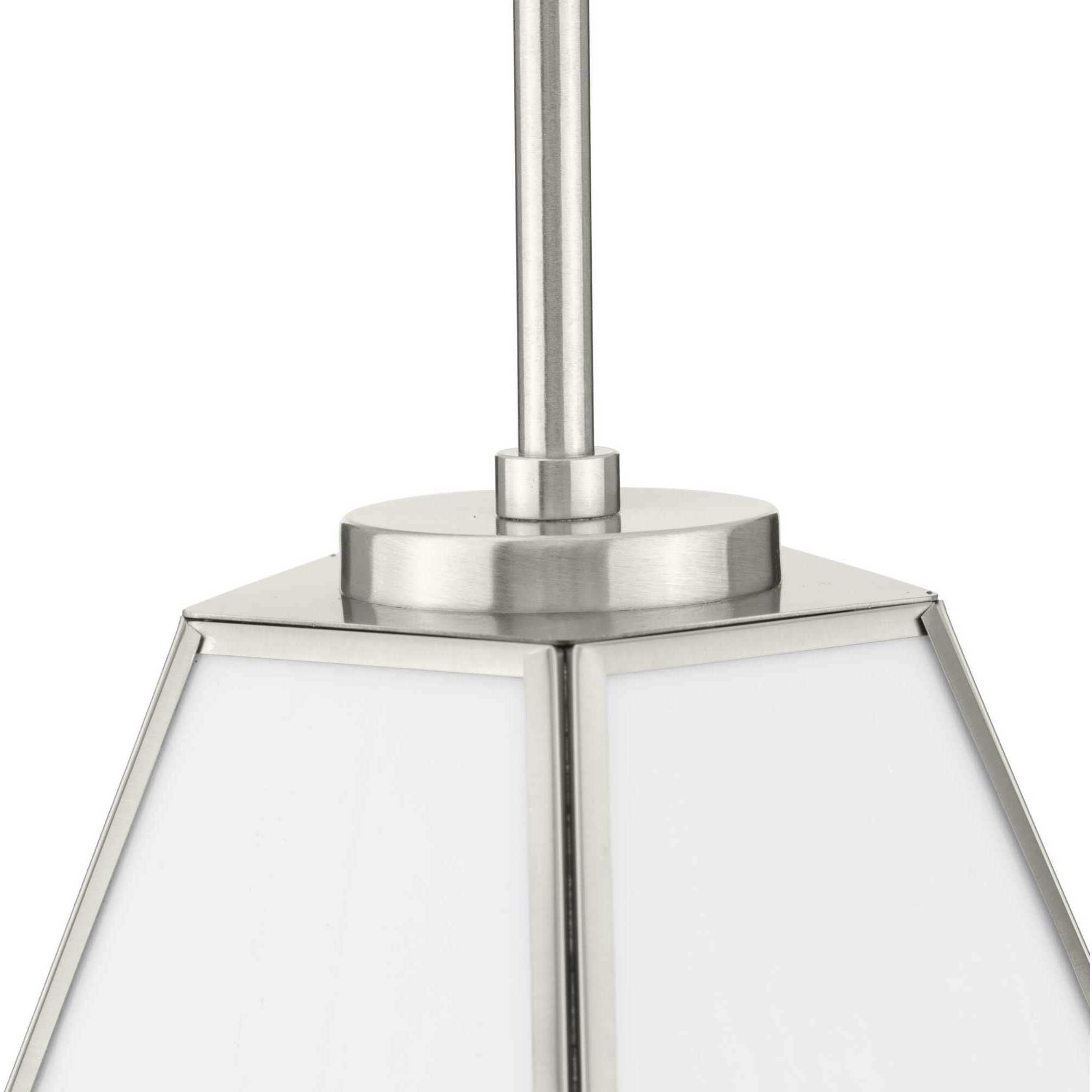 Latham 1 Light 9 inch Brushed Nickel Pendant Ceiling Light