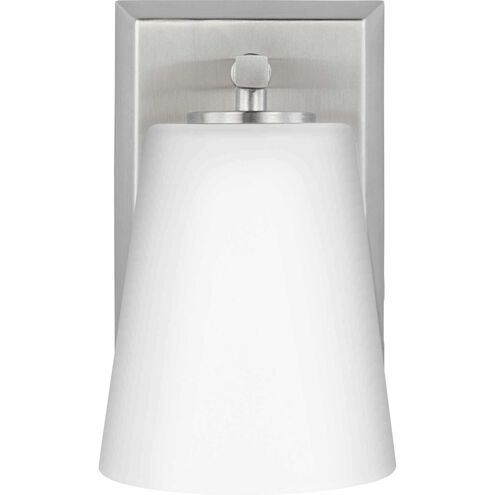 Vertex 1 Light 4.75 inch Brushed Nickel Bath Light Wall Light