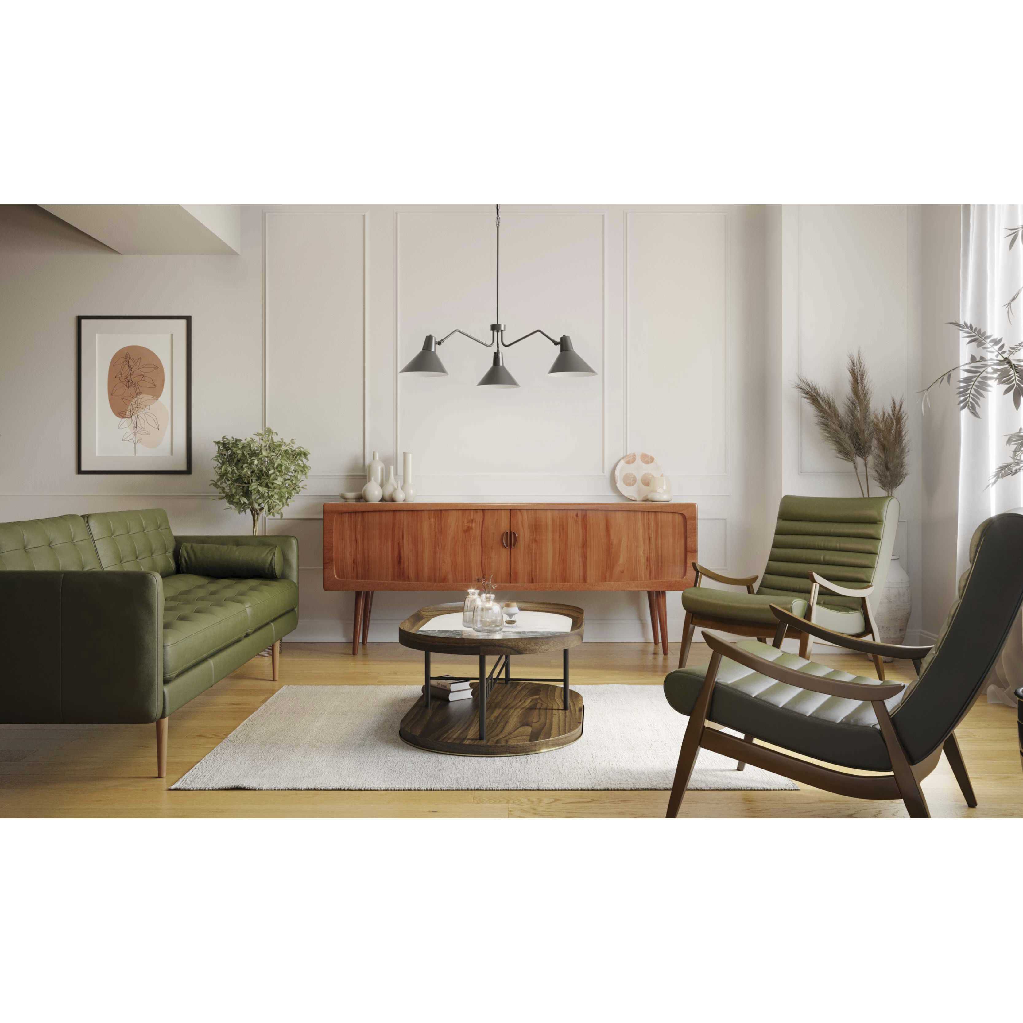 Trimble 3 Light 44.12 inch Matte Black Chandelier Ceiling Light, Design Series