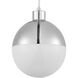 Globe LED LED 8 inch Polished Chrome Pendant Ceiling Light
