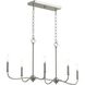 Ilia 6 Light 36 inch Brushed Nickel Island Chandelier Ceiling Light