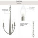 Jheni 3 Light 12 inch Brushed Nickel Chandelier Ceiling Light