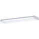 Modular Fluorescent 2 Light 8 inch White Flush Mount Ceiling Light in F34T12
