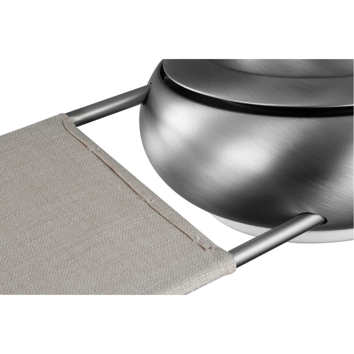 Edisto 54 inch Antique Nickel with Oatmeal Blades Indoor/Outdoor Ceiling Fan, Progress LED