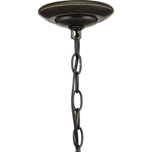 Bravo 3 Light 21 inch Antique Bronze Inverted Pendant Ceiling Light in Bulbs Not Included, Etched