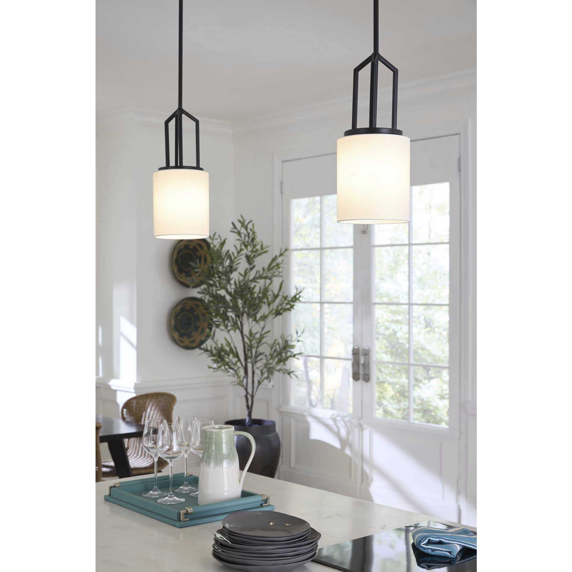Goodwin 1 Light 7 inch Matte Black Mini-pendant Ceiling Light