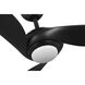 Conte 52 inch Matte Black Outdoor Ceiling Fan