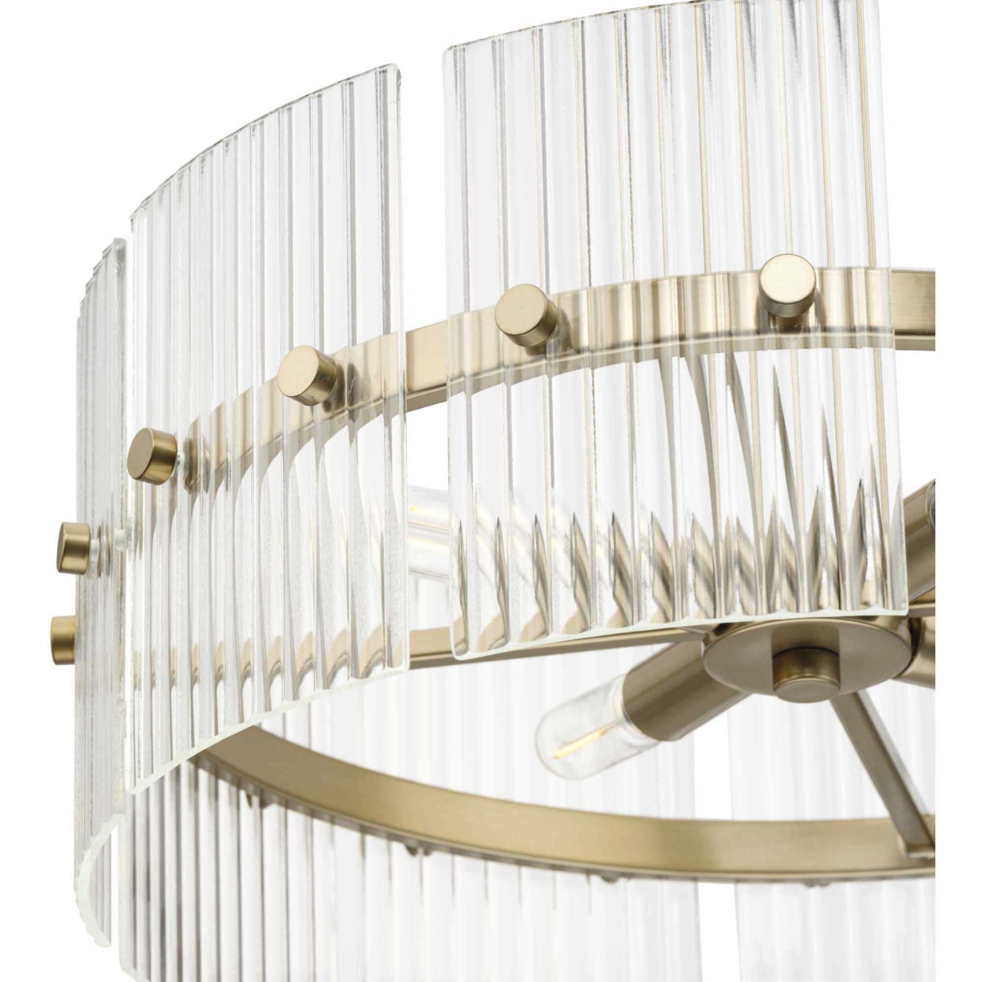 Seville 4 Light 17.87 inch Soft Gold Convertible Pendant Ceiling Light, Design Series