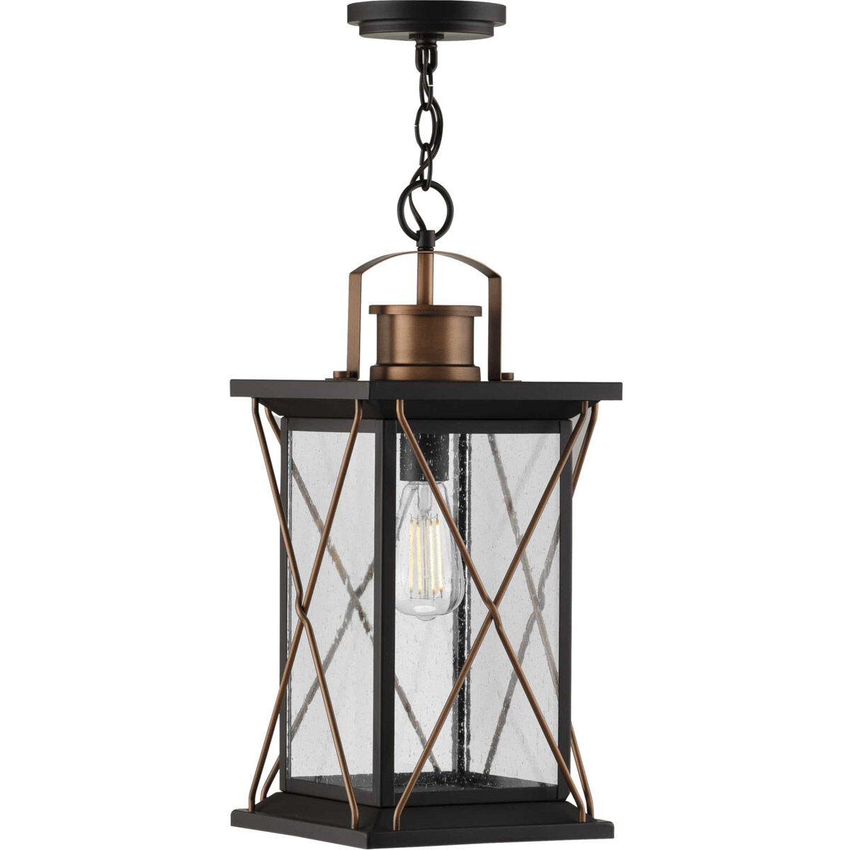 Barlowe 1 Light 9 inch Antique Bronze Outdoor Hanging Lantern