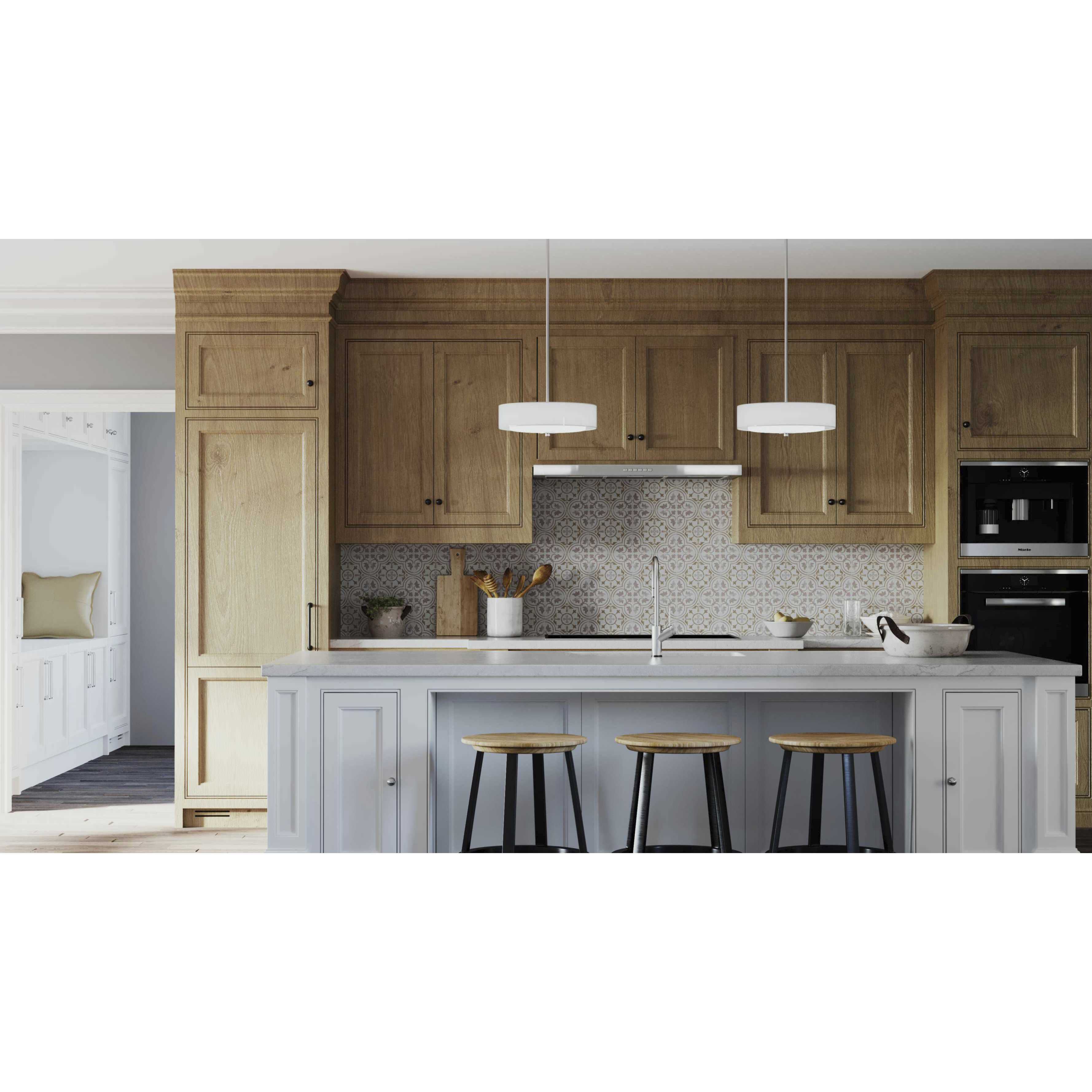 Invite 3 Light 15 inch Brushed Nickel Semi-Flush Mount Convertible Ceiling Light