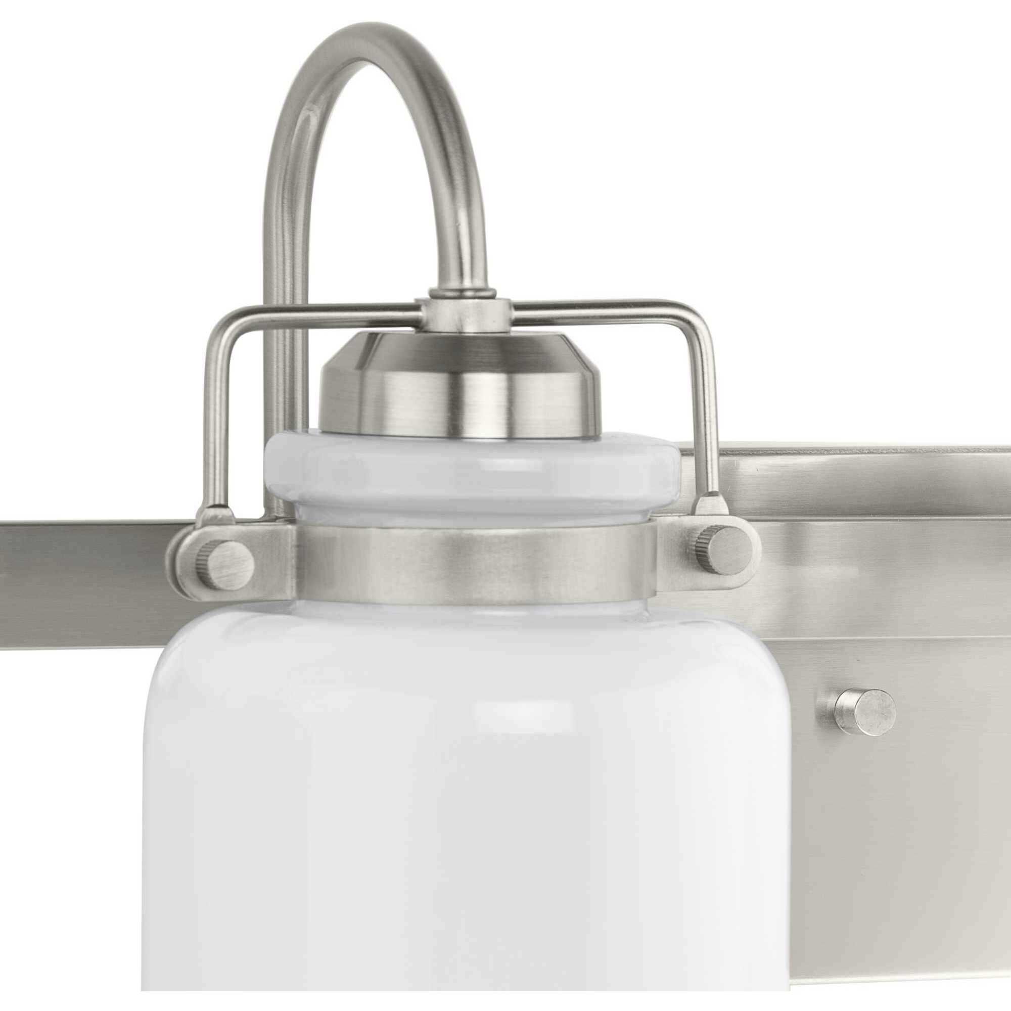 Fessler 4 Light 29.12 inch Brushed Nickel Bath Light Wall Light