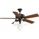 AirPro 52 inch Antique Bronze with Classic Walnut/Medium Cherry Blades Ceiling Fan