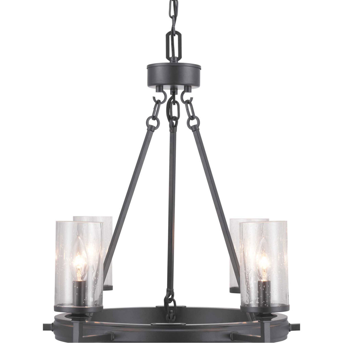 Gresham 6 Light 28 inch Graphite Chandelier Ceiling Light, Design Series