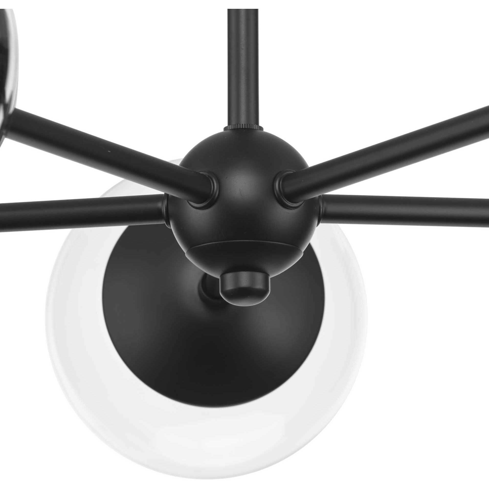 Atwell 5 Light 28 inch Matte Black Chandelier Ceiling Light