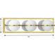 Pearl LED LED 18 inch Satin Brass Bath Vanity Wall Light, Progress LED