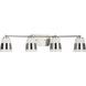 Haven 4 Light 34 inch Brushed Nickel Bath Light Wall Light