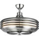 Sanford 24 inch Brushed Nickel Indoor/Outdoor Ceiling Fandelier, Progress LED